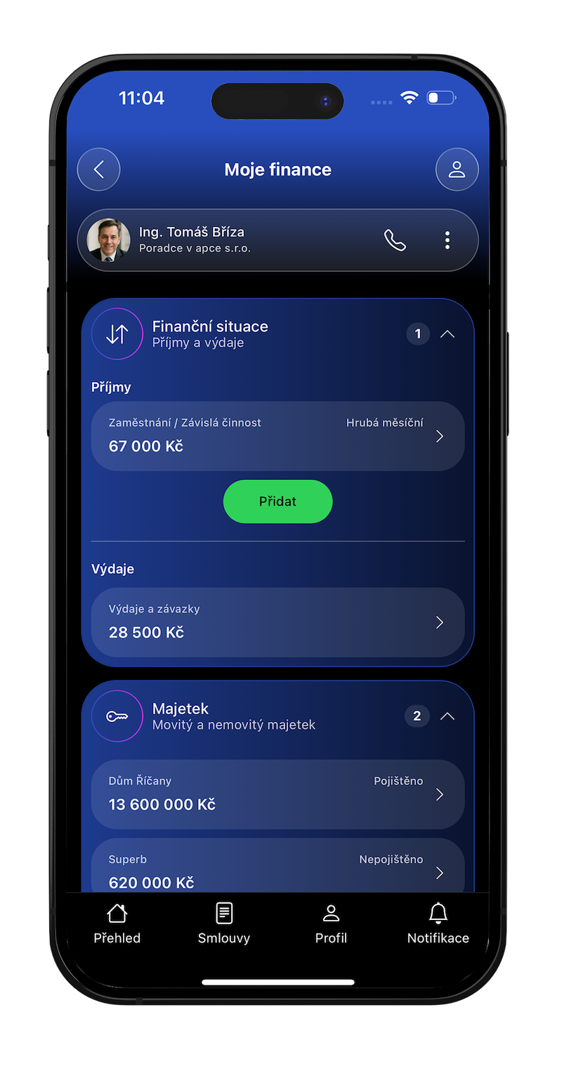Finanční situace klienta